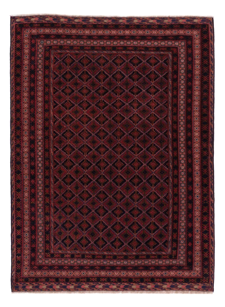 Kelim Teppich - Oriental - 204 x 153 cm - dunkelrot