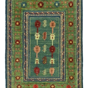 Kelim Teppich - Oriental 205 x 147 cm - grün