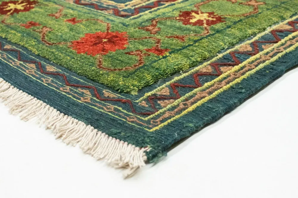 Kelim Teppich - Oriental 205 x 147 cm - grün