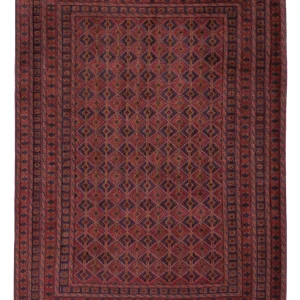 Kelim Teppich - Oriental - 205 x 155 cm - dunkelrot