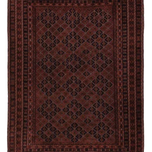 Kelim Teppich - Oriental - 205 x 159 cm - dunkelrot