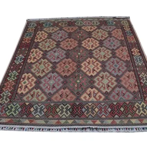 Kelim Teppich - Oriental 205 x 178 cm - blau