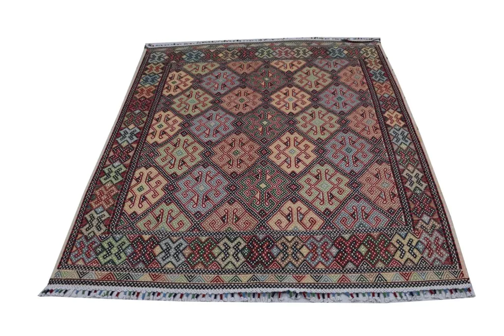 Kelim Teppich - Oriental 205 x 178 cm - blau
