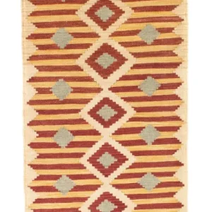 Kelim Teppich - Oriental 207 x 74 cm - beige