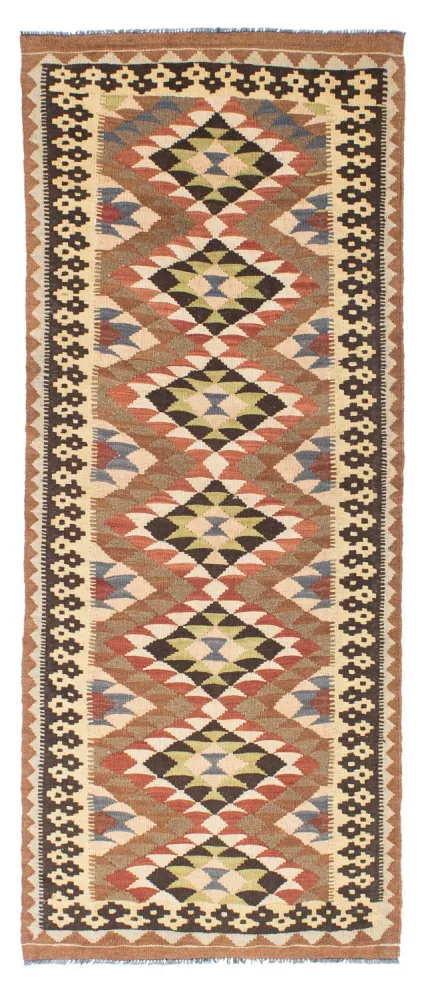 Kelim Teppich - Oriental 207 x 85 cm - hellbraun