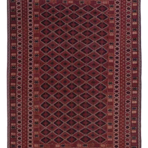 Kelim Teppich - Oriental - 209 x 151 cm - dunkelrot