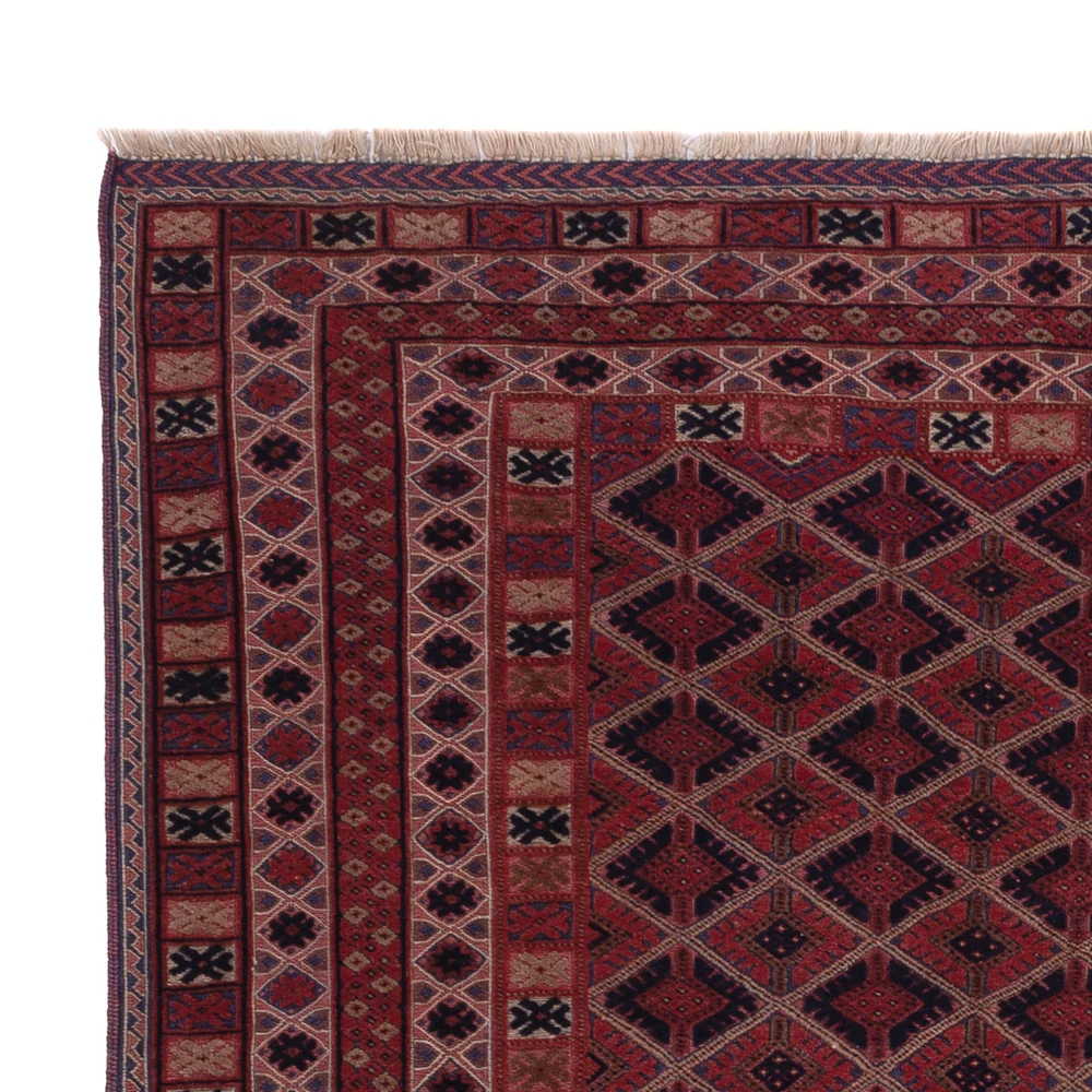 Kelim Teppich - Oriental - 209 x 151 cm - dunkelrot