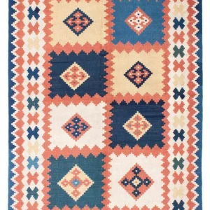 Kelim Teppich - Oriental 212 x 155 cm - blau