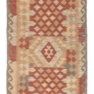 Kelim Teppich - Oriental 212 x 79 cm - hellbraun