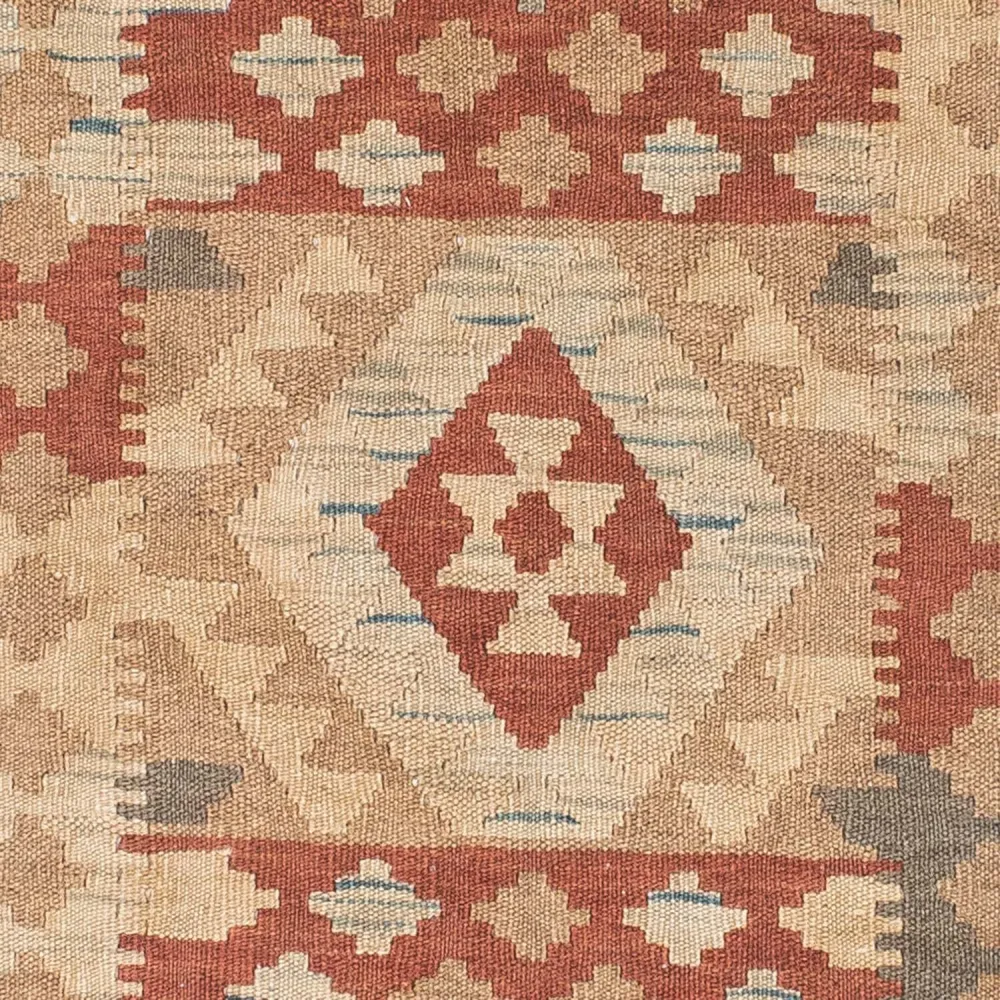 Kelim Teppich - Oriental 212 x 79 cm - hellbraun