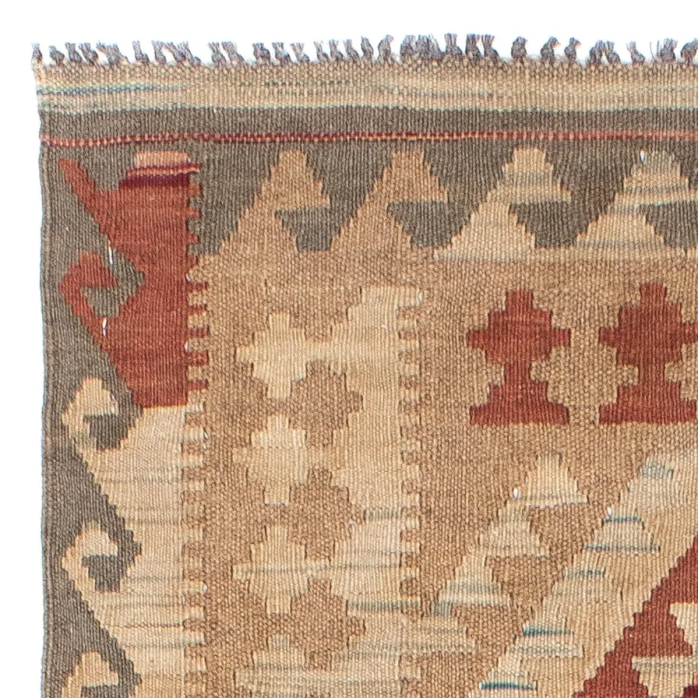 Kelim Teppich - Oriental 212 x 79 cm - hellbraun
