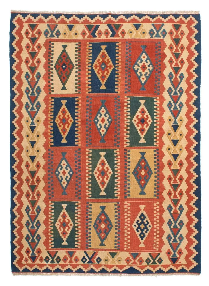 Kelim Teppich - Oriental 215 x 163 cm - mehrfarbig