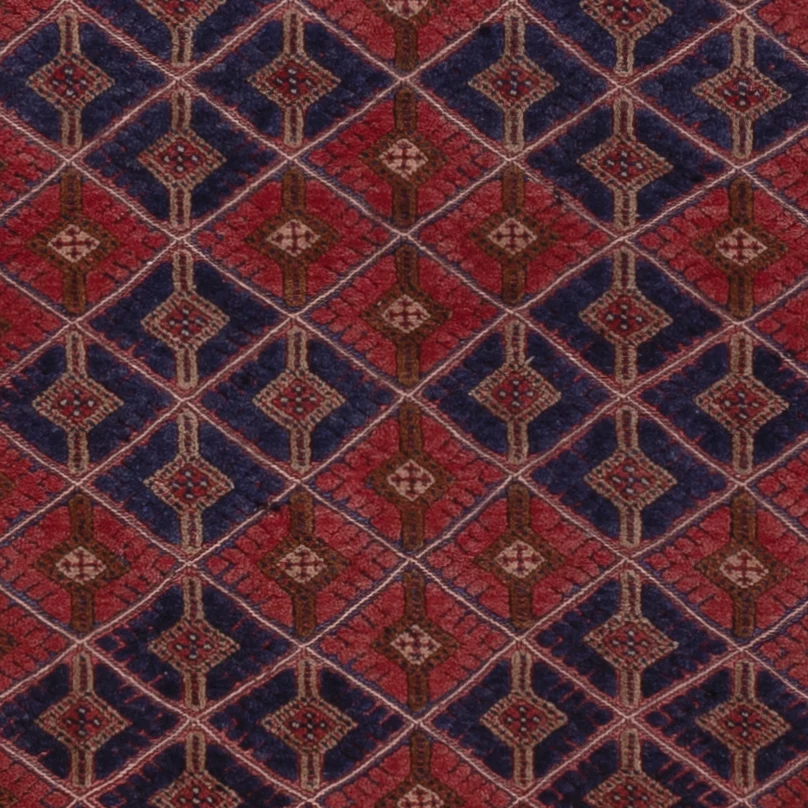 Kelim Teppich - Oriental quadratisch - 178 x 160 cm - dunkelrot