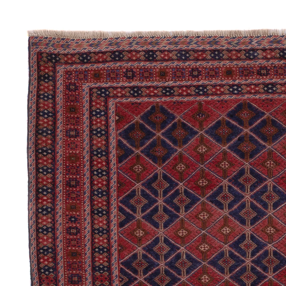 Kelim Teppich - Oriental quadratisch - 178 x 160 cm - dunkelrot
