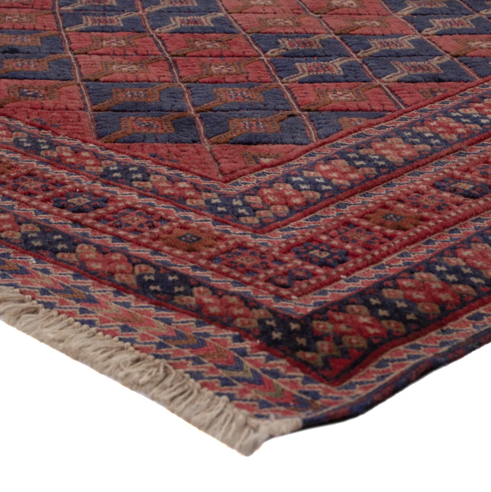 Kelim Teppich - Oriental quadratisch - 178 x 160 cm - dunkelrot
