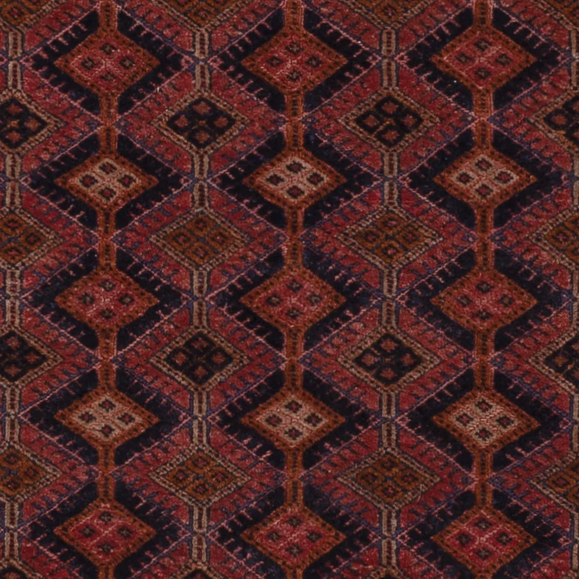 Kelim Teppich - Oriental quadratisch - 189 x 157 cm - dunkelrot