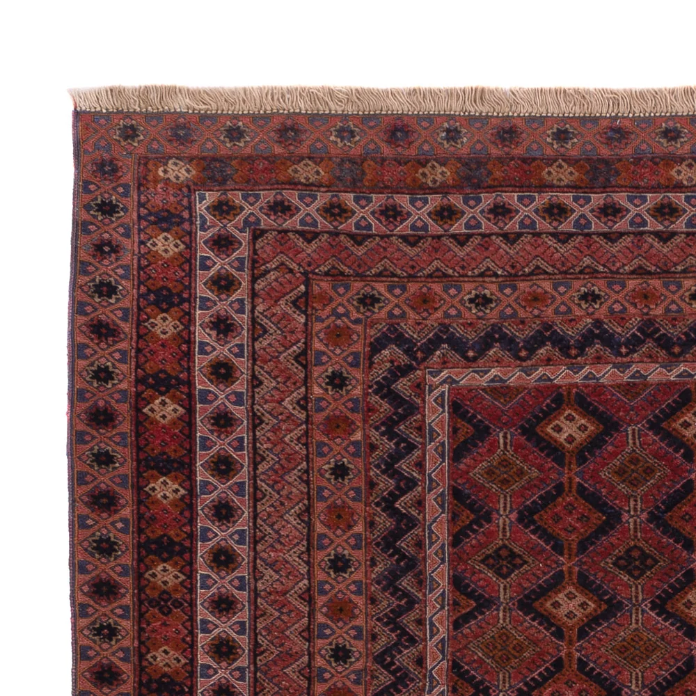 Kelim Teppich - Oriental quadratisch - 189 x 157 cm - dunkelrot