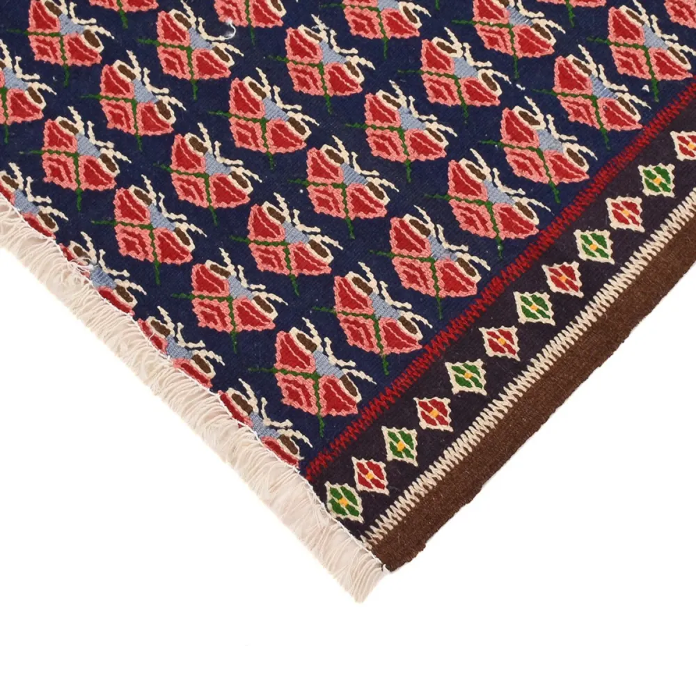 Kelim Teppich - Oriental quadratisch - 66 x 66 cm - mehrfarbig