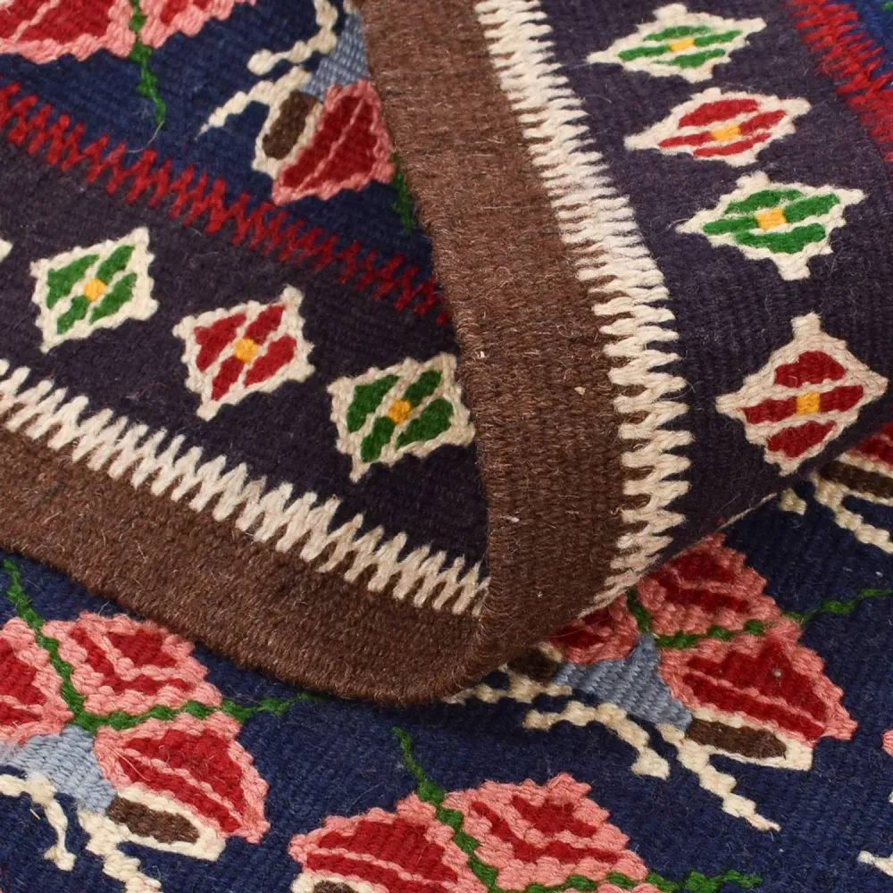 Kelim Teppich - Oriental quadratisch - 66 x 66 cm - mehrfarbig