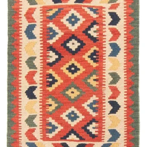Kelim Teppich - Oriental - 97 x 66 cm - rot