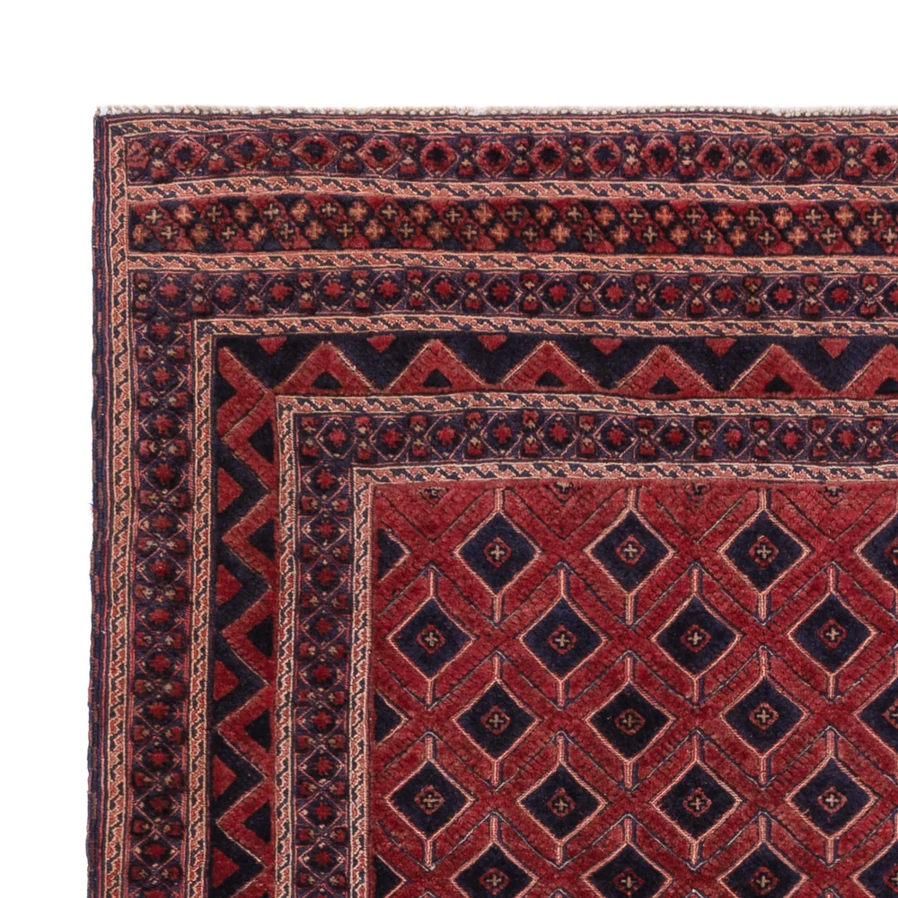 Kelim Teppich - Oriental sonderform - 184 x 158 cm - dunkelrot