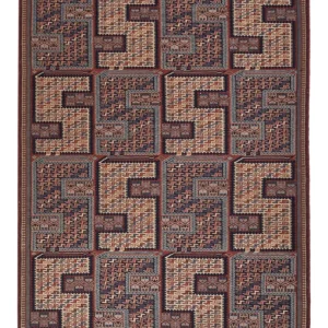 Kelim Teppich - Oriental - Soumak - 207 x 165 cm - dunkelbeige