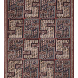 Kelim Teppich - Oriental - Soumak - 208 x 165 cm - dunkelbeige