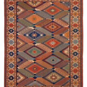 Kelim Teppich - Oriental - Soumak - 272 x 205 cm - mehrfarbig