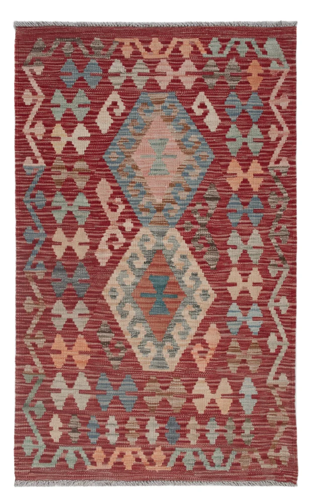 Kelim Teppich - Splash - 124 x 78 cm - mehrfarbig