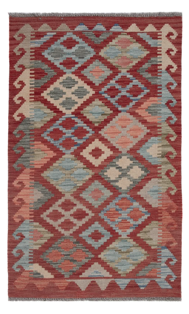 Kelim Teppich - Splash - 124 x 75 cm - mehrfarbig