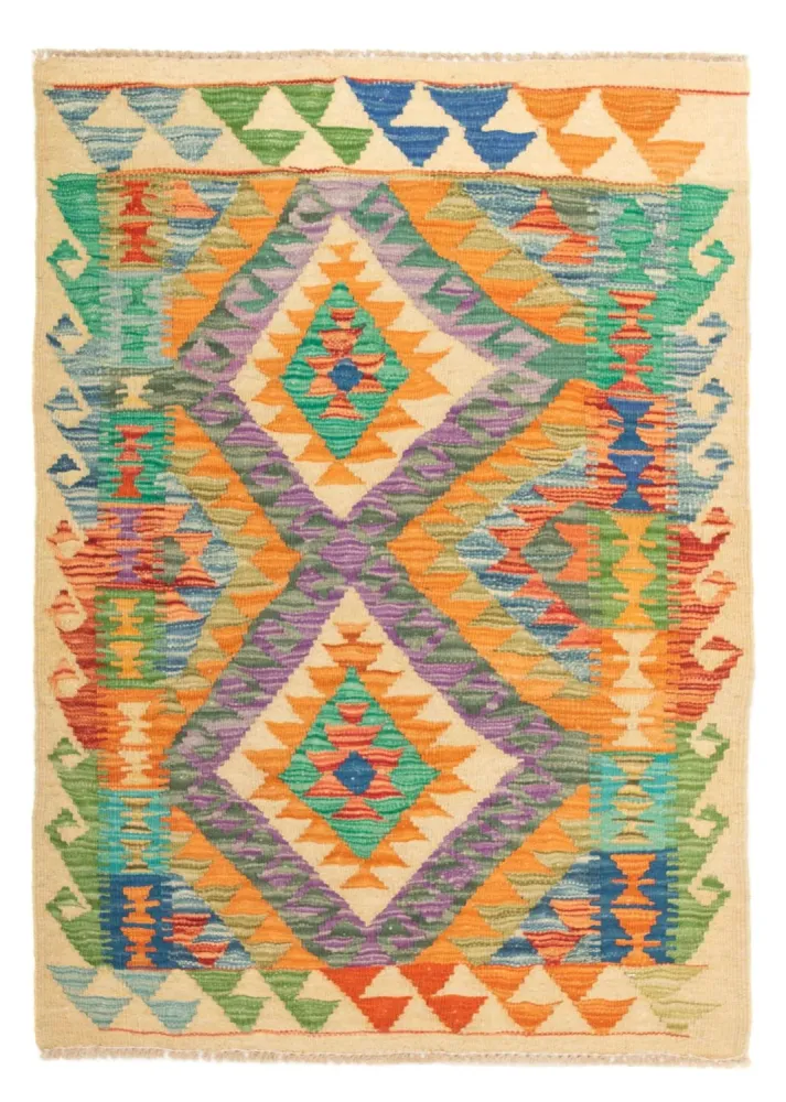 Kelim Teppich - Splash 125 x 80 cm - mehrfarbig