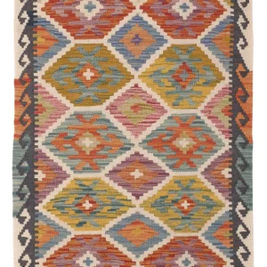 Kelim Teppich - Splash - 125 x 79 cm - mehrfarbig
