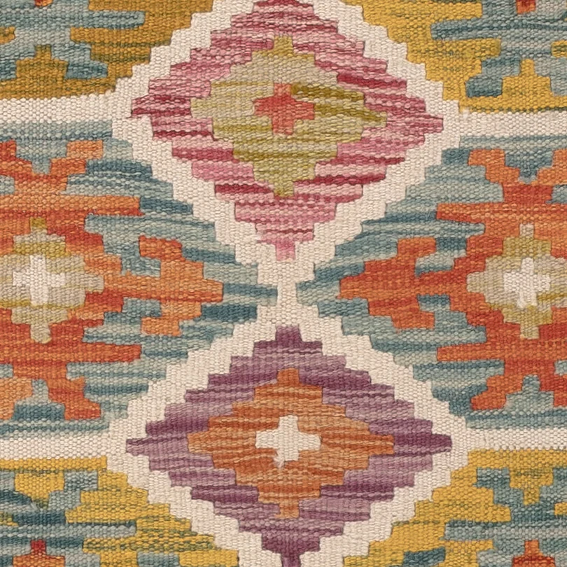 Kelim Teppich - Splash - 125 x 79 cm - mehrfarbig