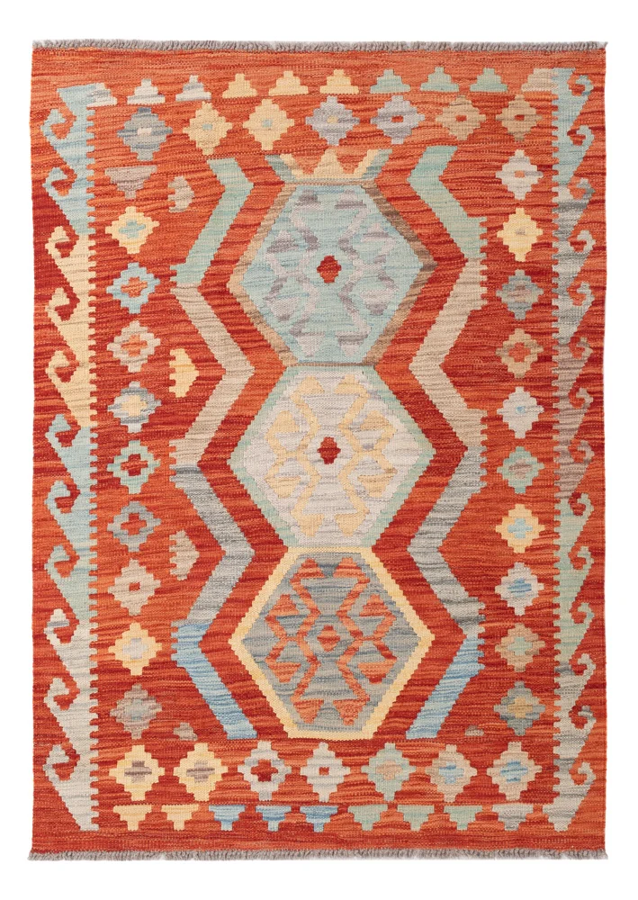 Kelim Teppich - Splash - 144 x 103 cm - bunt