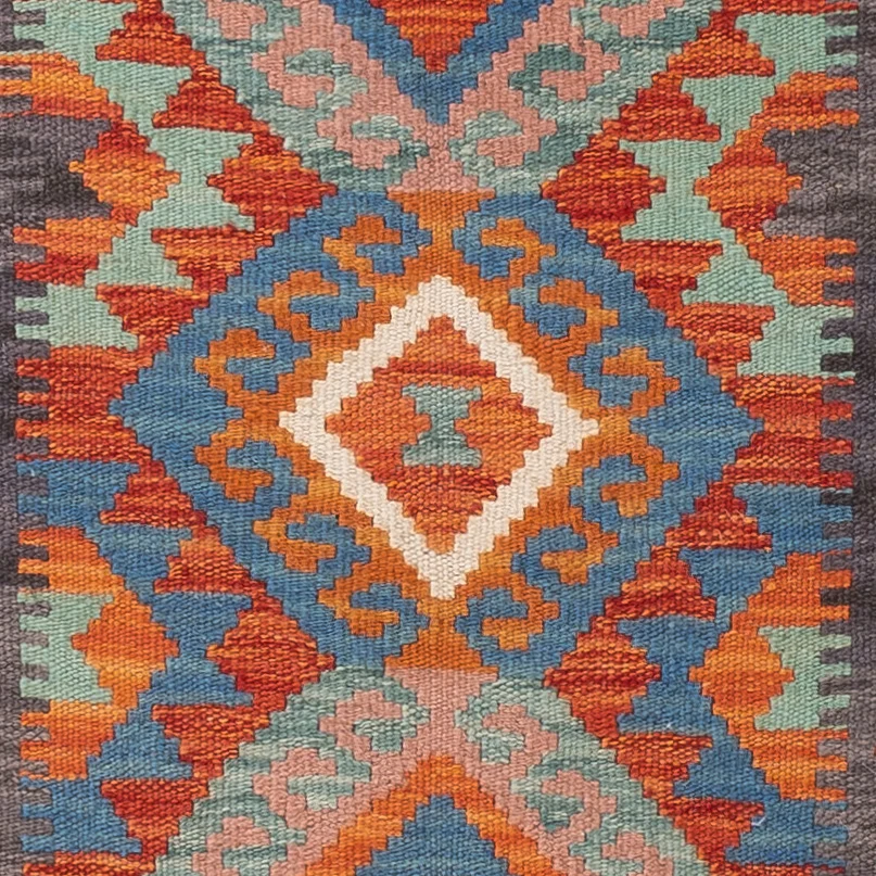 Kelim Teppich - Splash - 150 x 101 cm - bunt