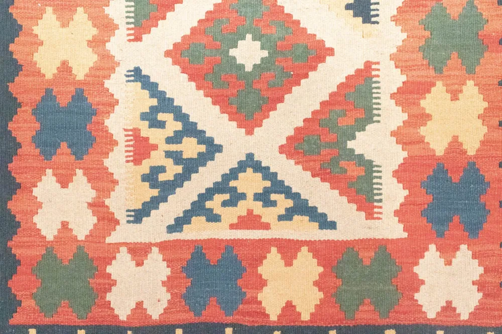 Kelim Teppich - Splash 172 x 120 cm - beige