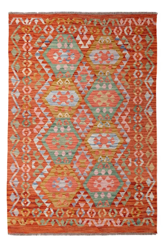 Kelim Teppich - Splash - 177 x 118 cm - mehrfarbig
