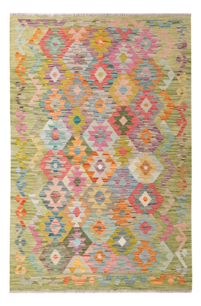 Kelim Teppich - Splash - 181 x 120 cm - mehrfarbig