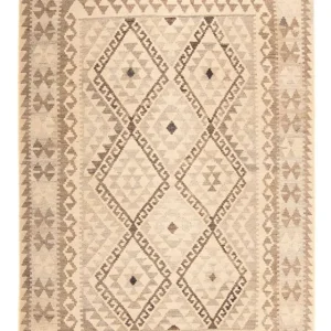 Kelim Teppich - Splash 190 x 130 cm - beige