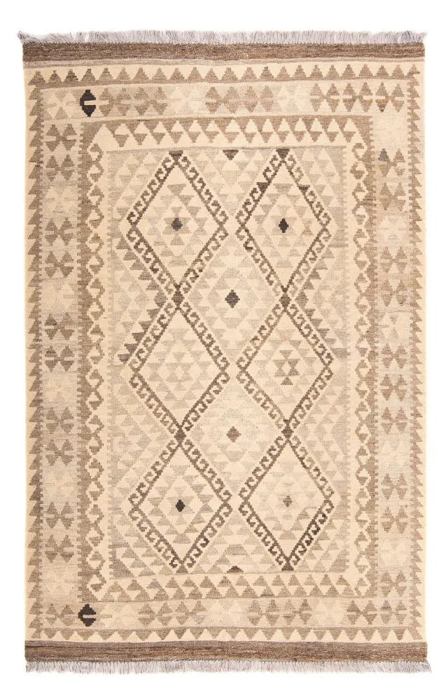 Kelim Teppich - Splash 190 x 130 cm - beige