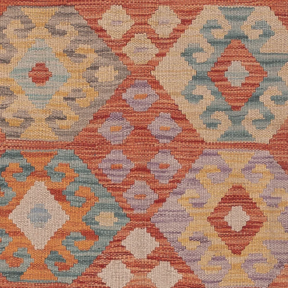 Kelim Teppich - Splash - 195 x 149 cm - mehrfarbig