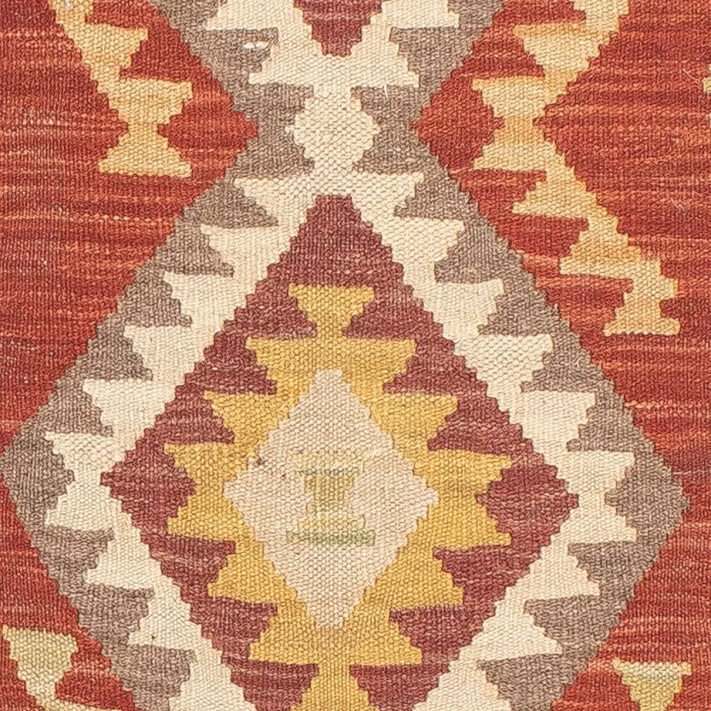 Kelim Teppich - Splash 200 x 66 cm - rot