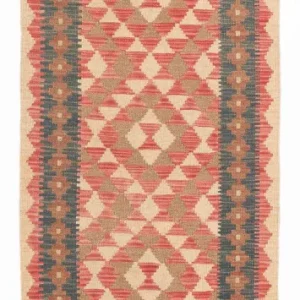 Kelim Teppich - Splash 203 x 60 cm - hellrot
