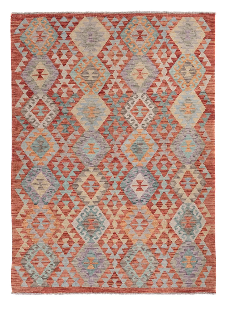 Kelim Teppich - Splash - 237 x 177 cm - mehrfarbig