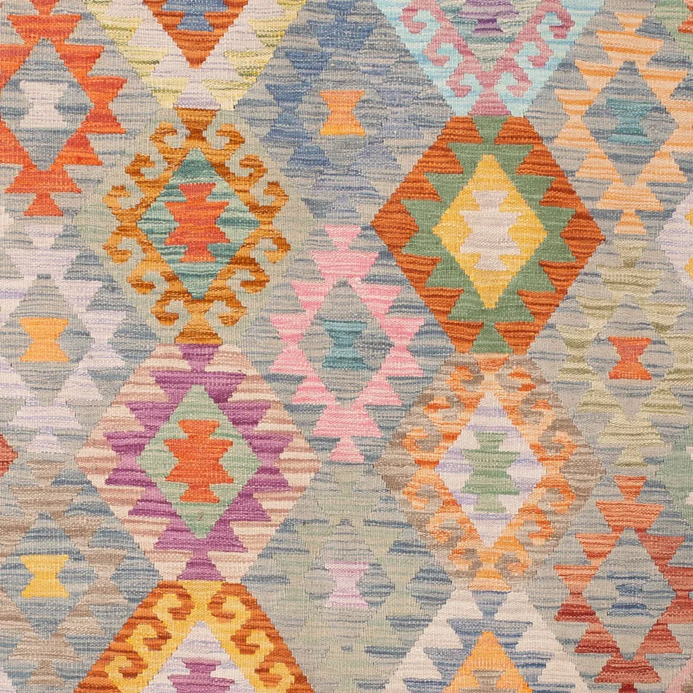 Kelim Teppich - Splash - 248 x 172 cm - bunt
