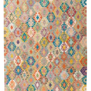 Kelim Teppich - Splash - 250 x 188 cm - bunt