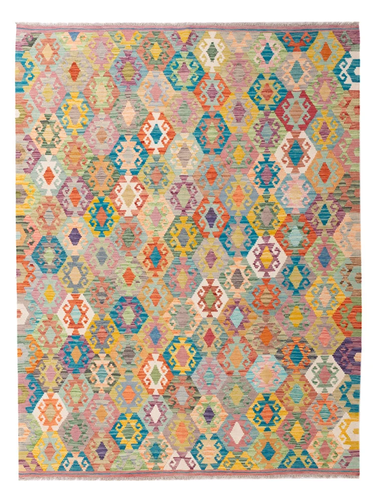 Kelim Teppich - Splash - 250 x 188 cm - bunt