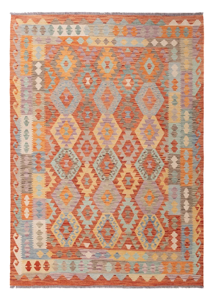 Kelim Teppich - Splash - 251 x 179 cm - bunt