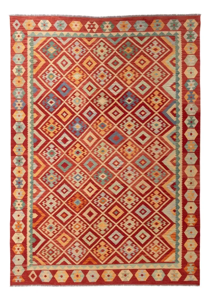 Kelim Teppich - Splash - 292 x 206 cm - mehrfarbig