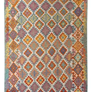 Kelim Teppich - Splash - 298 x 198 cm - mehrfarbig